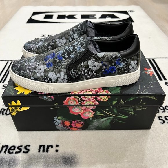 Erdem X H&M Floral Slip On Leather Shoes - Picture 1 of 7